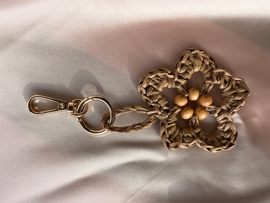 Fiore in Rafia naturale