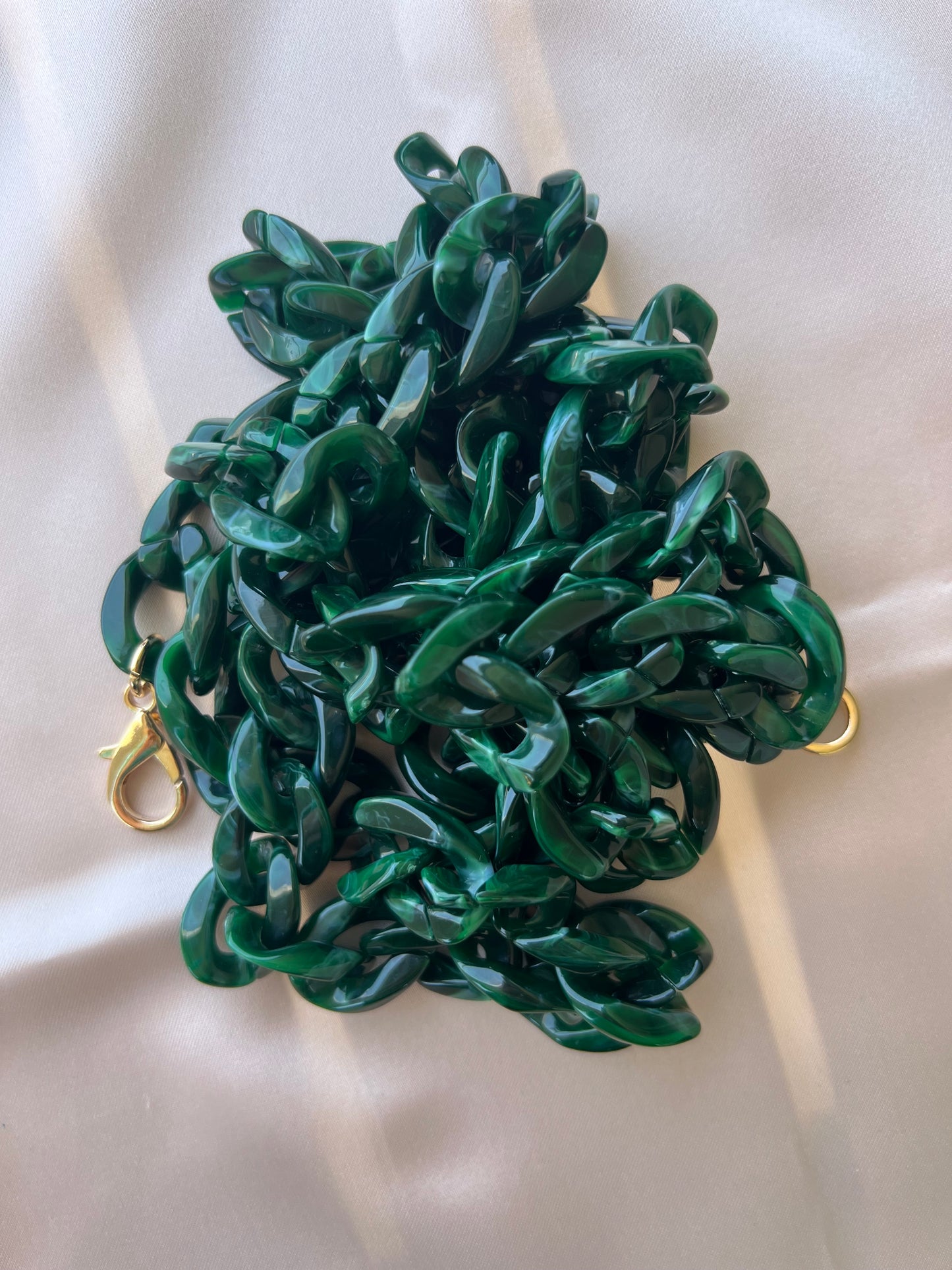 Catena in resina - Verde Marmorizzata