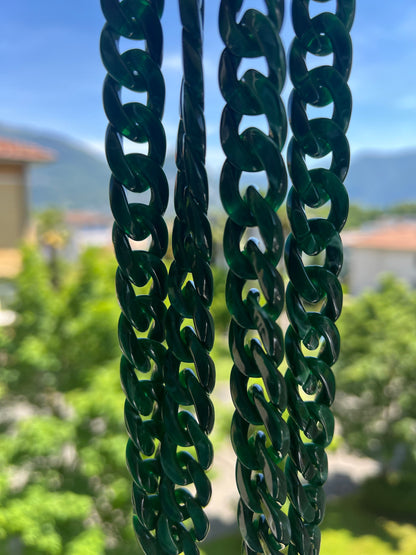 Catena in resina - Verde Marmorizzata
