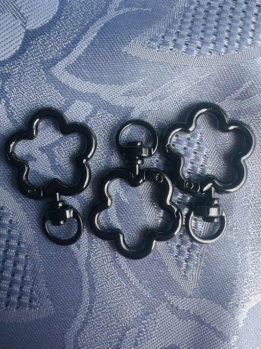 Fiore sagoma nero (2pz)