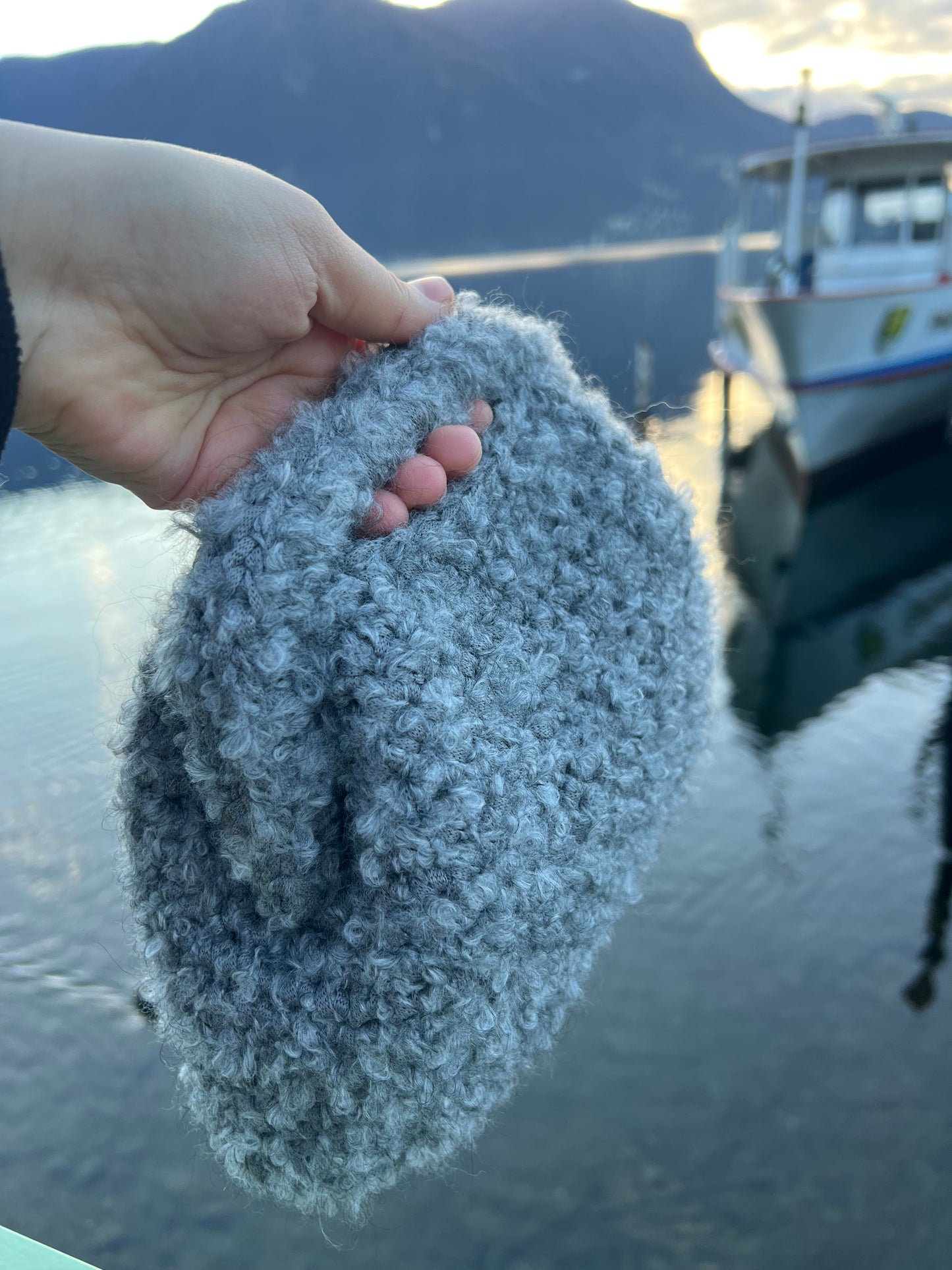 Clutch grigia pelosetta