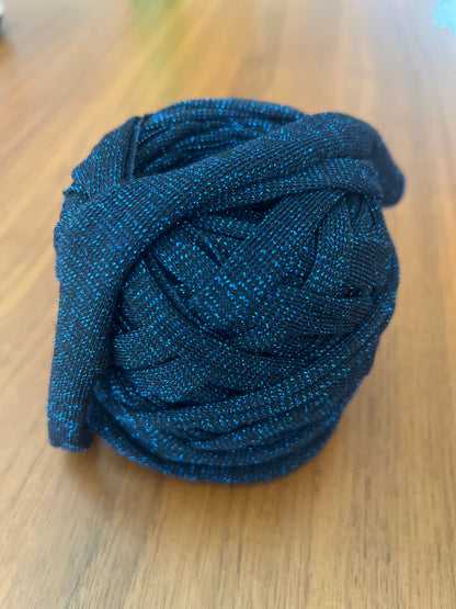 Lycra - Blu con Lurex blu