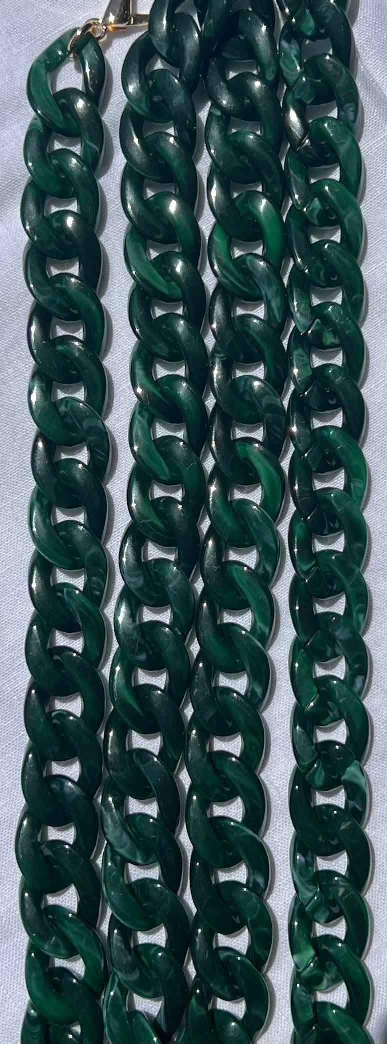 Catena in resina - Verde Marmorizzata