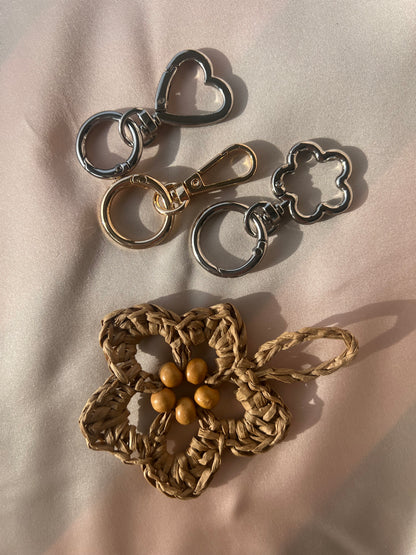 Fiore in Rafia naturale