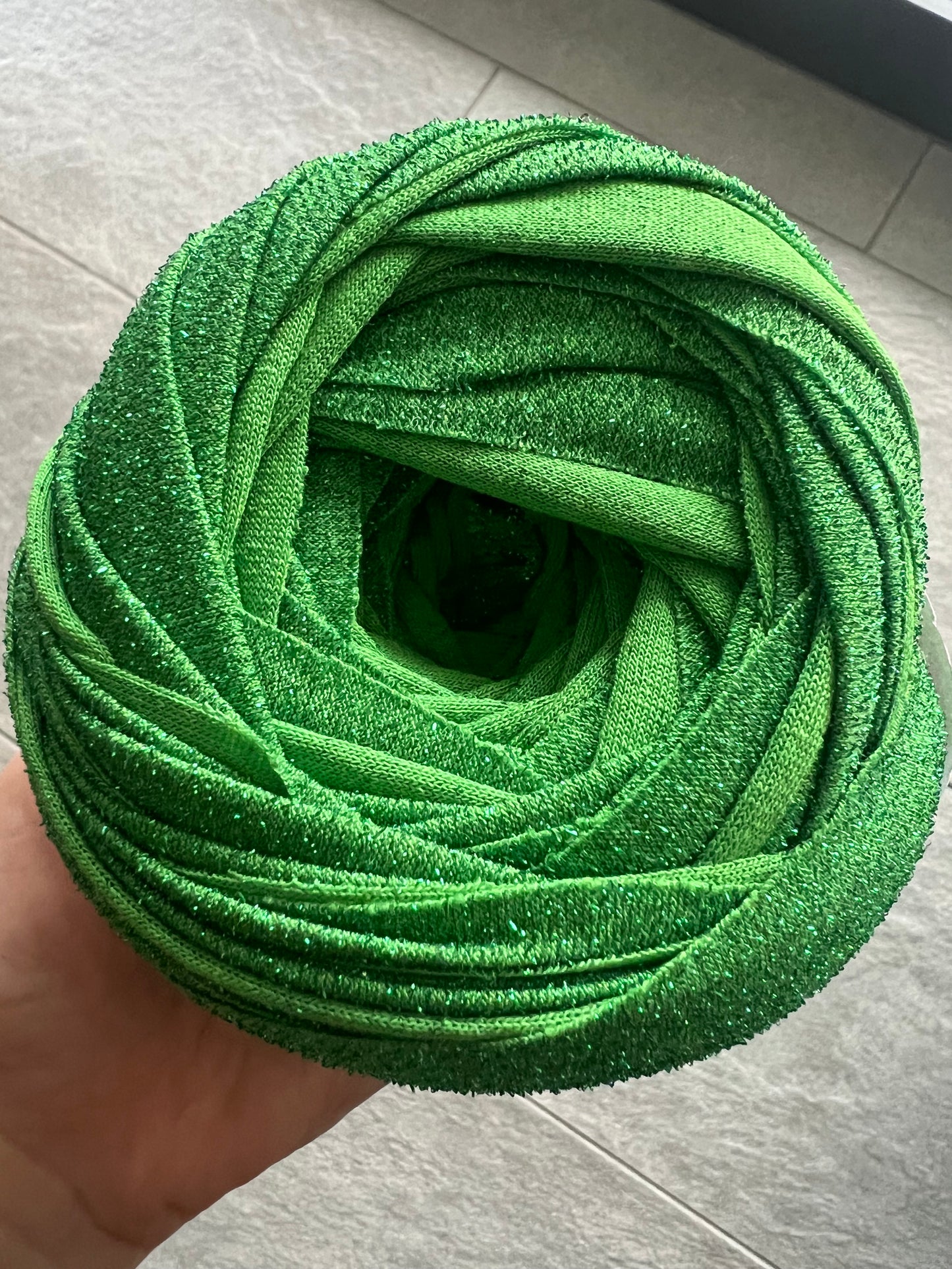 Lycra-Verde Chiaro Lurex