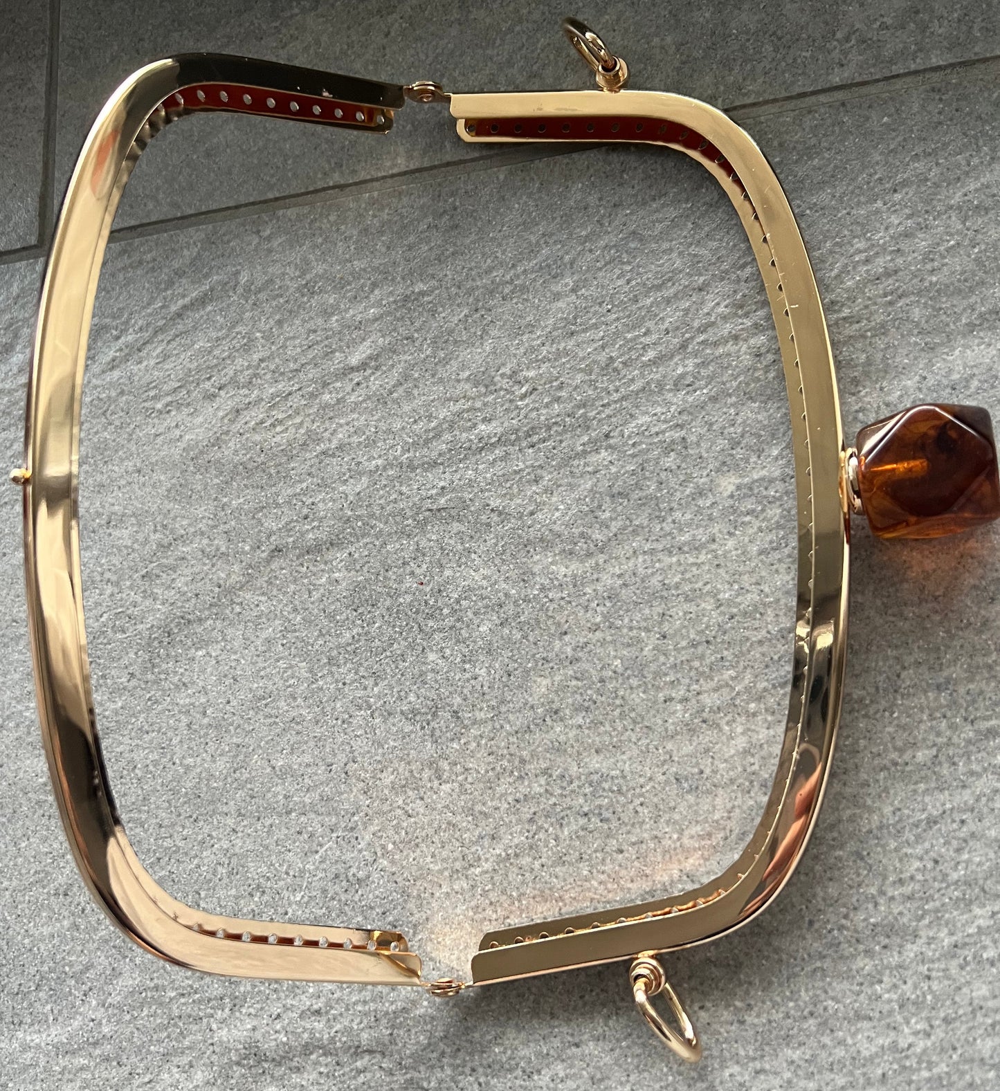 Chiusura Clutch Oro/Ambra