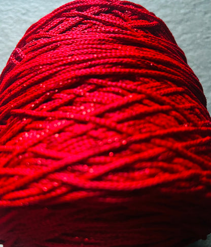 Rosso con lurex rosso