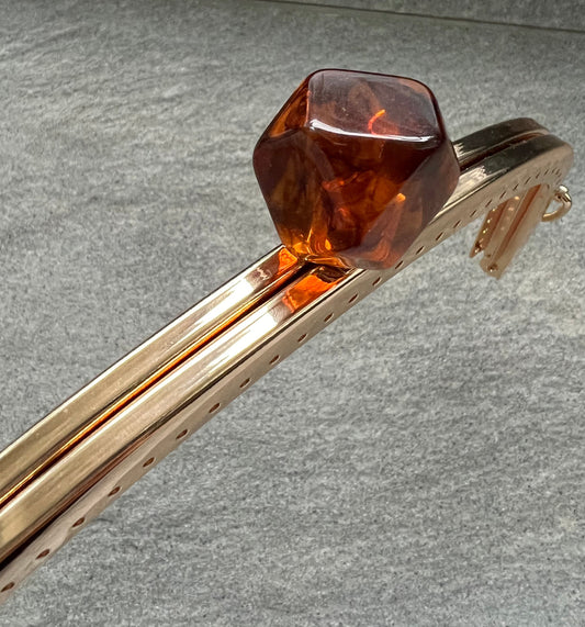 Chiusura Clutch Oro/Ambra